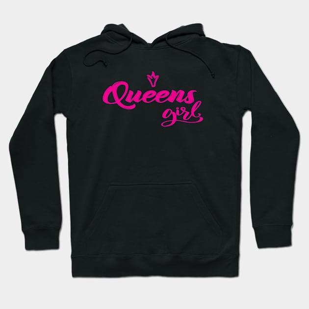 Queens Girl New York Hoodie by ProjectX23Red